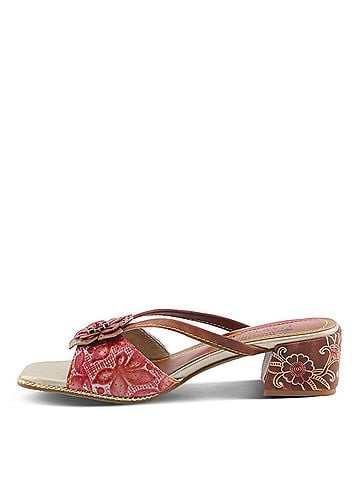 L'Artiste Women's Europa Sandals in Brown Multi (view 2)
