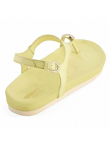 Andrea Women's Sling-Back Comfort Sandals in Yellow (view 2)