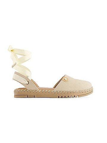 Andrea Women's Textile Ribbon Lace Flats (view 1)