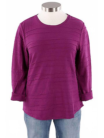 Habitat Women's Steady Stream Long Sleeve Shirt in Mulberry (view 2)