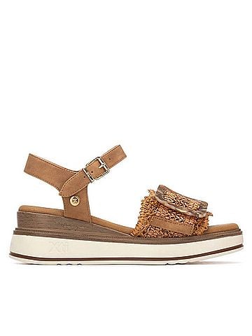 XTI Women's Ankle Strap Sandals in Camel (view 1)