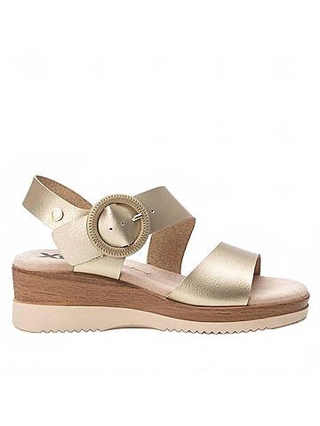 XTI Women's Wedge Sandals in Gold (view 1)
