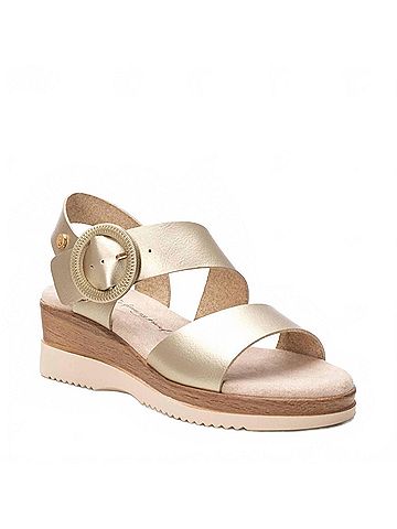 XTI Women's Wedge Sandals in Gold (view 2)