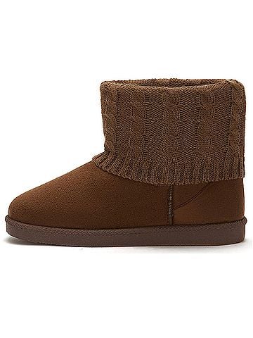 Andrea Women's Winter Booties With Knit Shaft (view 2)