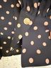 Lane Bryant 100% Polyester Polka Dots Black Pink Long Sleeve Button-Down Shirt Size 20 - photo 5