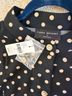 Lane Bryant 100% Polyester Polka Dots Black Pink Long Sleeve Button-Down Shirt Size 20 - photo 3