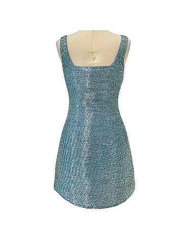 STAUD Le Sable French Blue Cocktail Dress (view 2)