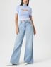 Forever 21 Blue Short Sleeve Blouse Size XS - photo 3