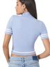 Forever 21 Blue Short Sleeve Blouse Size XS - photo 2