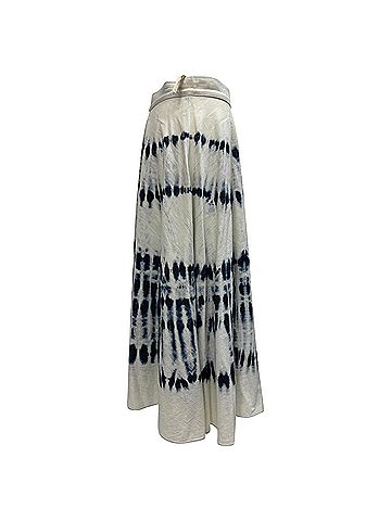 Max Mara Weekend Max Mara Tie-Dye Print Midi Skirt in White Cotton (view 2)