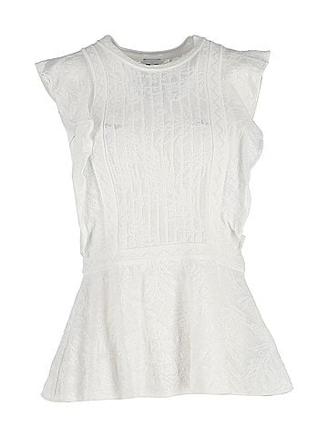 Missoni Missoni Sleeveless Blouse in White Cotton (view 1)