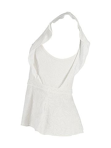Missoni Missoni Sleeveless Blouse in White Cotton (view 2)