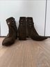 Sigerson Morrison 100% Suede Brown Ankle Boots Size 8 1/2 - photo 4