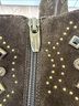 Sigerson Morrison 100% Suede Brown Ankle Boots Size 8 1/2 - photo 5