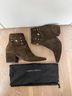 Sigerson Morrison 100% Suede Brown Ankle Boots Size 8 1/2 - photo 6