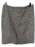 J. McLaughlin 93% Wool 7% Nylon 100% Acetate Plaid Black Brown Blue Wool Skirt Size 4 - photo 1