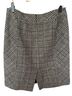 J. McLaughlin 93% Wool 7% Nylon 100% Acetate Plaid Black Brown Blue Wool Skirt Size 4 - photo 2