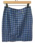 J. McLaughlin 100% Wool Houndstooth Blue Gray Wool Skirt Size 4 - photo 2