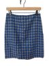 J. McLaughlin 100% Wool Houndstooth Blue Gray Wool Skirt Size 4 - photo 1