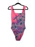 Lilly Pulitzer Floral Pink Blue One Piece Swimsuit Size 14 - photo 1