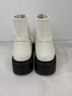 Matisse 100% Leather White Ankle Boots Size 8 - photo 4
