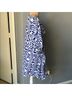 Roberta Roller Rabbit Graphic Blue White Swimsuit Cover Up Size M - photo 4