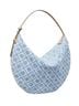 Tory Burch Floral Blue White Leather Hobo One size - photo 1