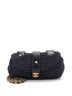 Chanel 100% Raffia Black CC Flap Bag Woven Raffia Small One size - photo 1