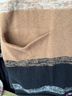 Garnet Hill 100% Cashmere Stripes Brown Black White Pullover Sweater Size M - photo 4
