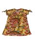 Goddess 100% Polyester Paisley Multi Color Short Sleeve Blouse Size M - photo 1
