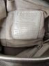 Brighton Gray Leather Hobo One size - photo 4
