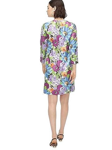 J.Crew Collection Collection Silk Floral Shift Dress Cocktail Dress (view 2)