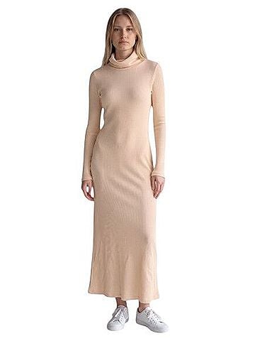 Free People Andrea Thermal Funnel Hooded Casual Dress (view 1)