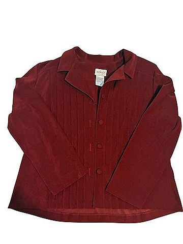 Koret Pleated Button-Front Jacket Blazer (view 2)