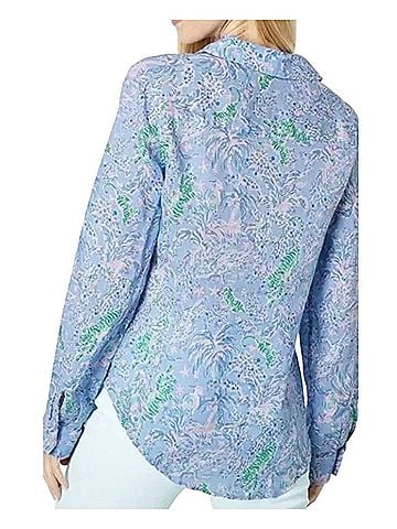 Lilly Pulitzer Sea View Long Sleeve Button-Down Shirt (view 2)
