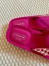 Coach Solid Pink White Sandals Size 7 - photo 3