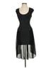 Wow Couture Solid Black Cocktail Dress Size L - photo 1