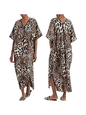 Natori Luxe Leopard Caftan Casual Dress (view 1)