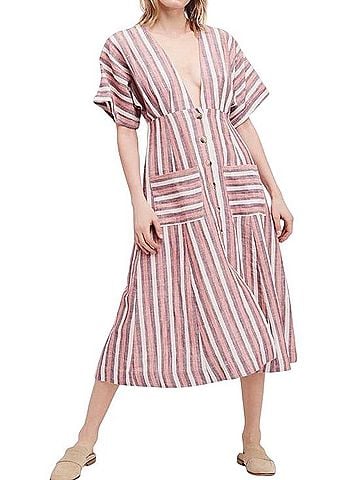 Free People Monday Stripes Casual Dress (view 1)