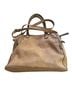 Unlabel 100% Polyvinyl Chloride Brown Leather Tote One size - photo 2