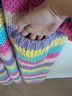 Dressed in LALA 100% Acrylic Stripes Multi Color Pink Cardigan Size M - photo 9