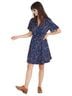 Madewell 100% Polyester Floral Blue Pink Casual Dress Size 4 - photo 1