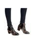 Madewell 100% Leather Snake Print Tan Black Ankle Boots Size 5 - photo 1