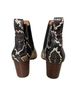 Madewell 100% Leather Snake Print Tan Black Ankle Boots Size 5 - photo 2