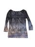 Axcess 100% Nylon 100% Polyester Floral Multi Color Long Sleeve Blouse Size S - photo 2