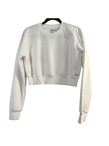 TNA Sweatfleece Crop Top Pullover Sweater (view 1)