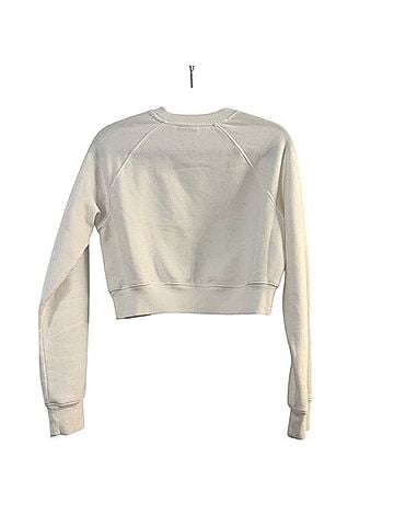 TNA Sweatfleece Crop Top Pullover Sweater (view 2)