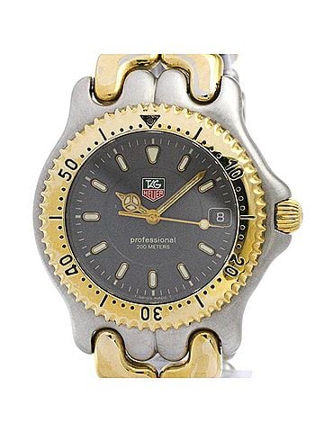 TAG Heuer TAG HEUER Sel Professional 200M Gold Plated Steel Watch WG1120 Polished (view 1)
