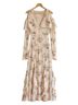 Vilshenko 100% Silk Floral Multi Color Cocktail Dress Size 10 - photo 5