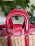 Coach 100% Straw 100% Leather Red Multi Color Tan Tote One size - photo 15